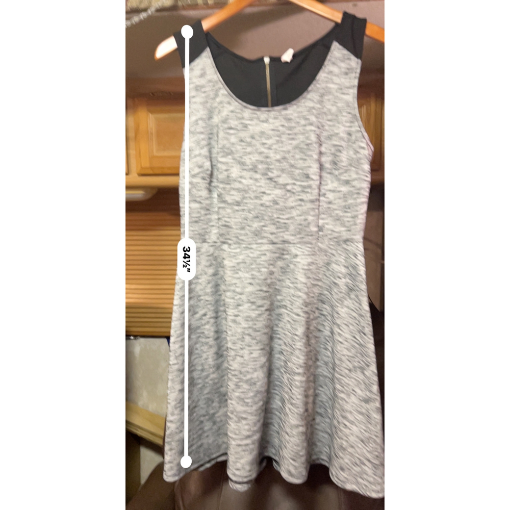 Old Navy Fit & Flare Dress - Women's L - Gray Black Knit - Picture 7 of 7